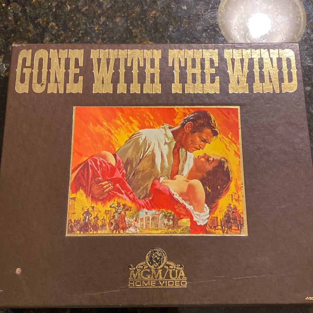 Gone With The Wind MGM/UA Home Video 2 Tape HI-FI VHS Deluxe Edition Box Set '85